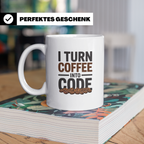 Coffee Coder Tasse - IT-ler Informatiker Geschenkidee - Prog – Weiß [farbe:weiß]