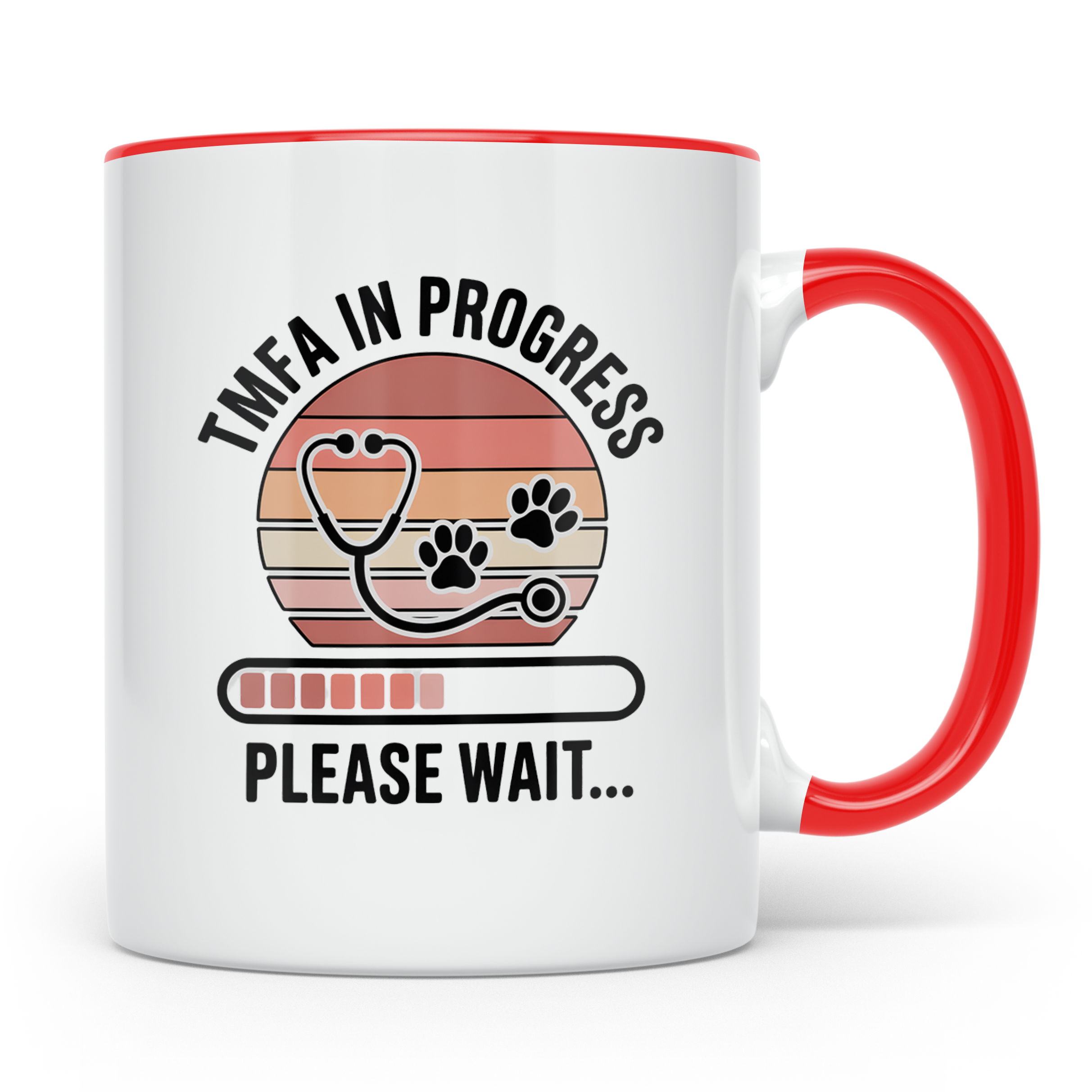 TMFA In Progress Tasse - Tiermedizinische Fachangestellte Ge – Rot [farbe:rot]