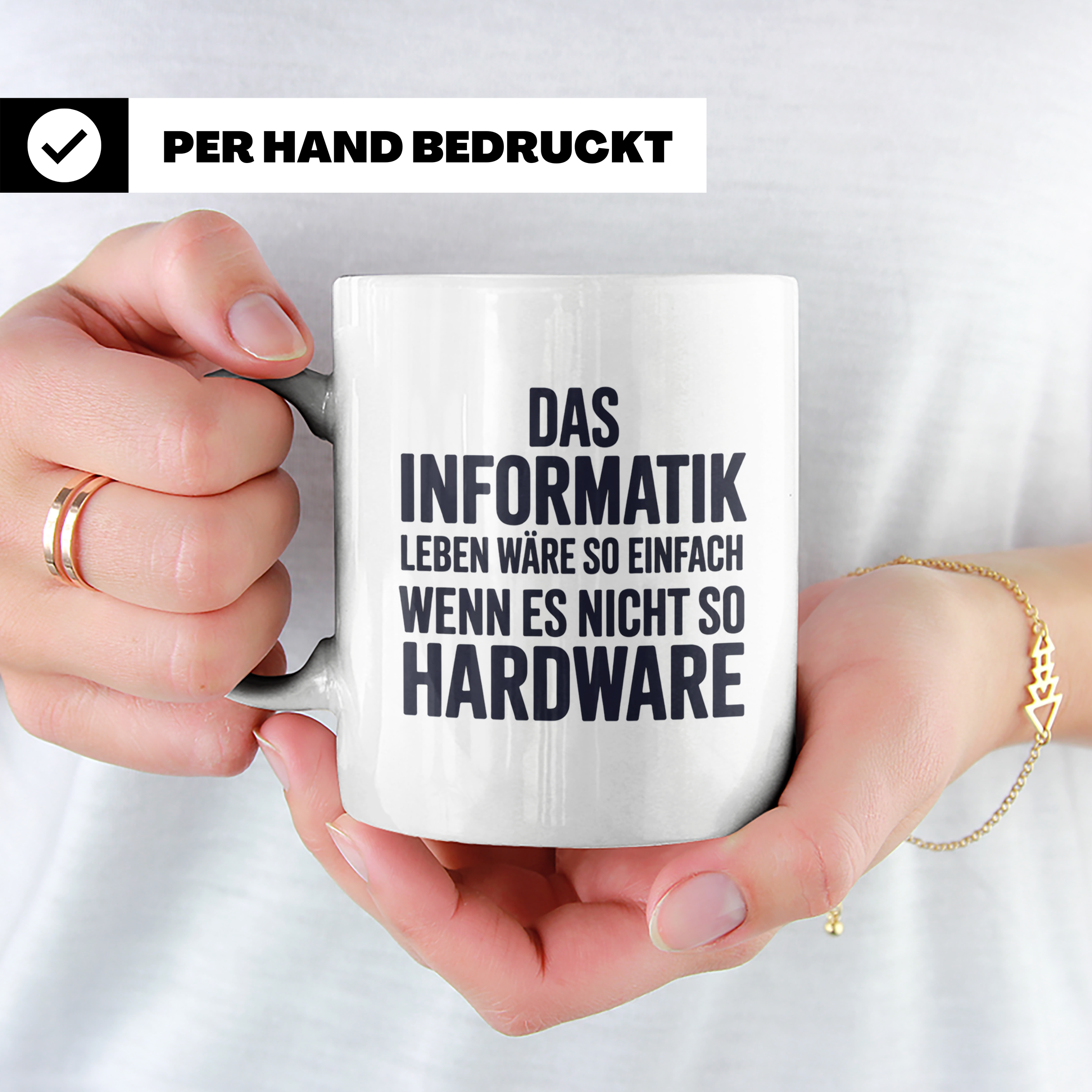 Informatik Tasse - Das Leben wäre so einfach - Hardware Witz – Weiß [farbe:weiß]