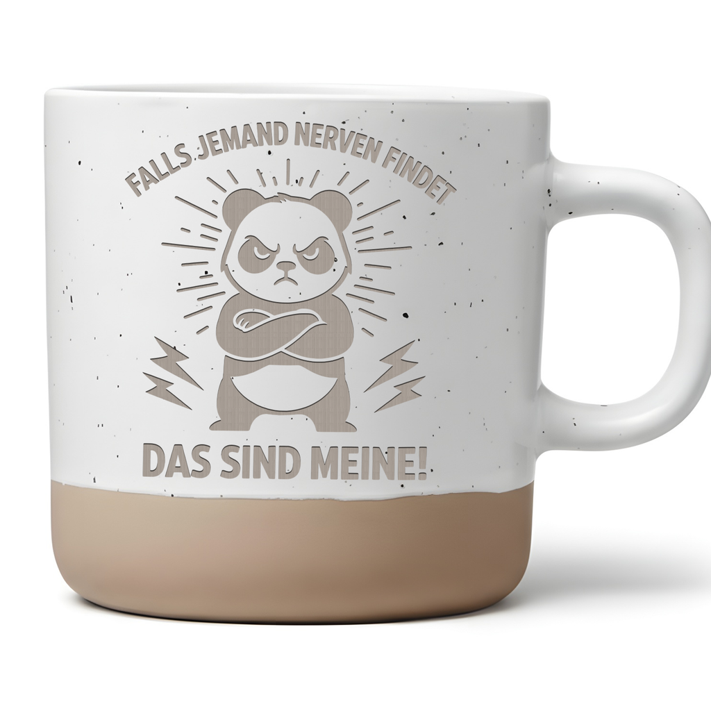 Panda Tasse Lustig Büro Geschenk Kaffeetasse mit Spruch Falls jemand N – Bild 1