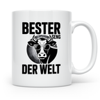 Bester Senger der Welt Kuh Tasse - Landwirt Bauer Geschenkid – Weiß [farbe:weiß]