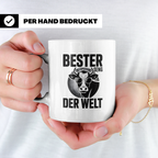Bester Senger der Welt Kuh Tasse - Landwirt Bauer Geschenkid – Weiß [farbe:weiß]