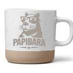Papibara Tasse Lustiges Geschenk für Papa Kaffeetasse Capybara Becher  – Bild 1
