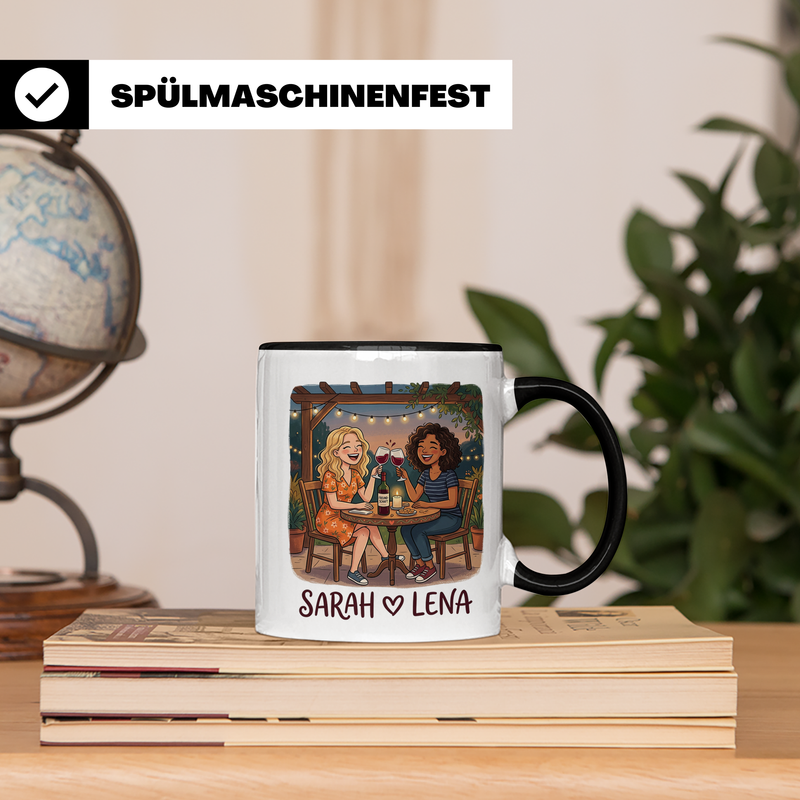 Tasse Beste Freundin personalisiert mit Wunschnamen Geschenk Freundschaft Geburtstag