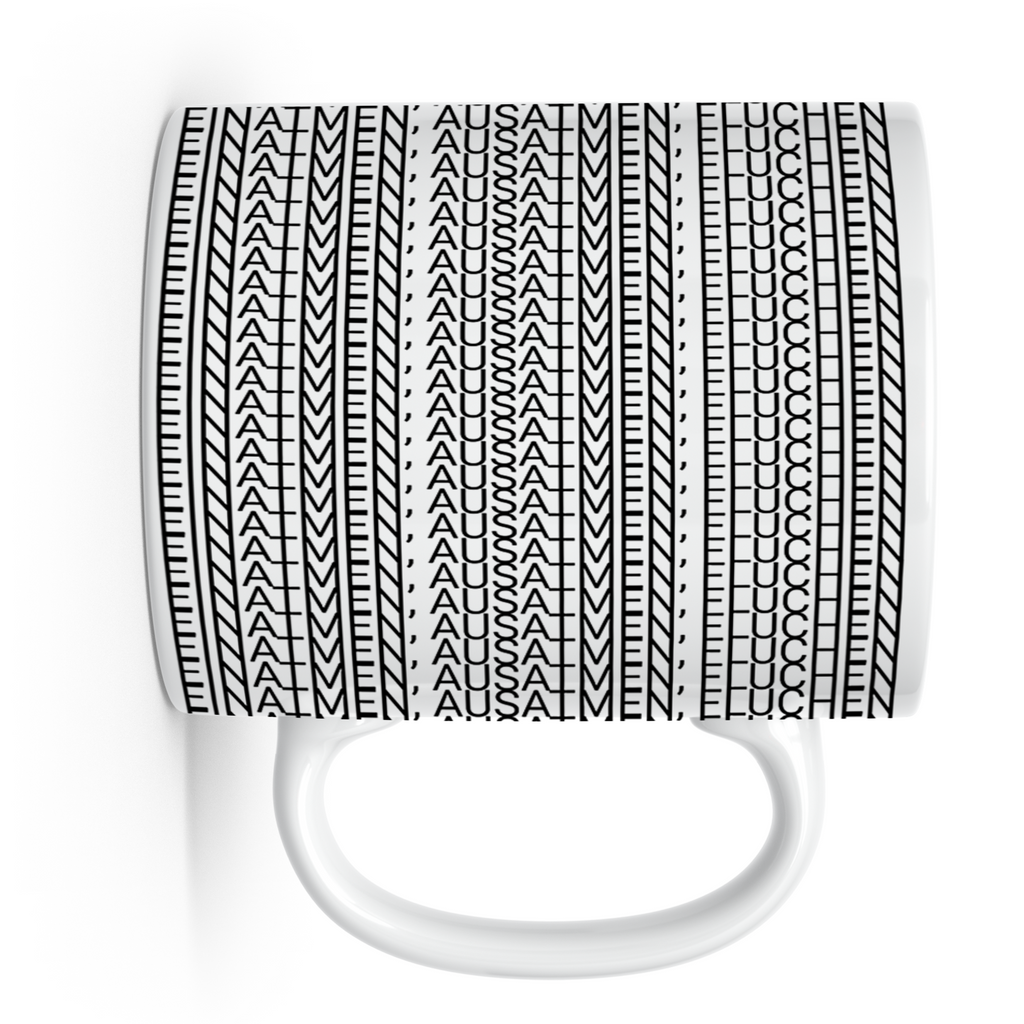 Einatmen Ausatmen Fluchen Tasse Lustig Spruch Kaffeetasse Bü – Weiß Szene2 [farbe:weiß]