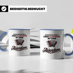 Akkordeon Tasse - Alter Mann Musikant - Quetschkommode Gesch – Blau [farbe:blau]