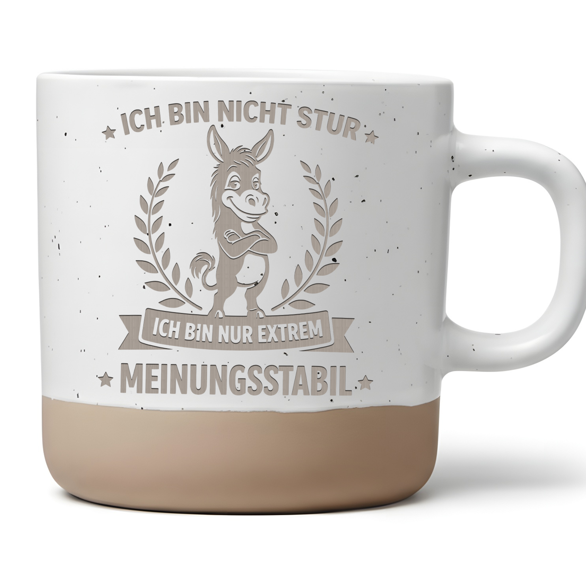 Esel Tasse Lustig Büro Geschenk Kaffeetasse mit Spruch Ich bin nicht s – Bild 1