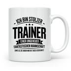 Trainer Tasse - Stolzer Coach, Mannschaft Geschenkidee, Best – Weiß [farbe:weiß]