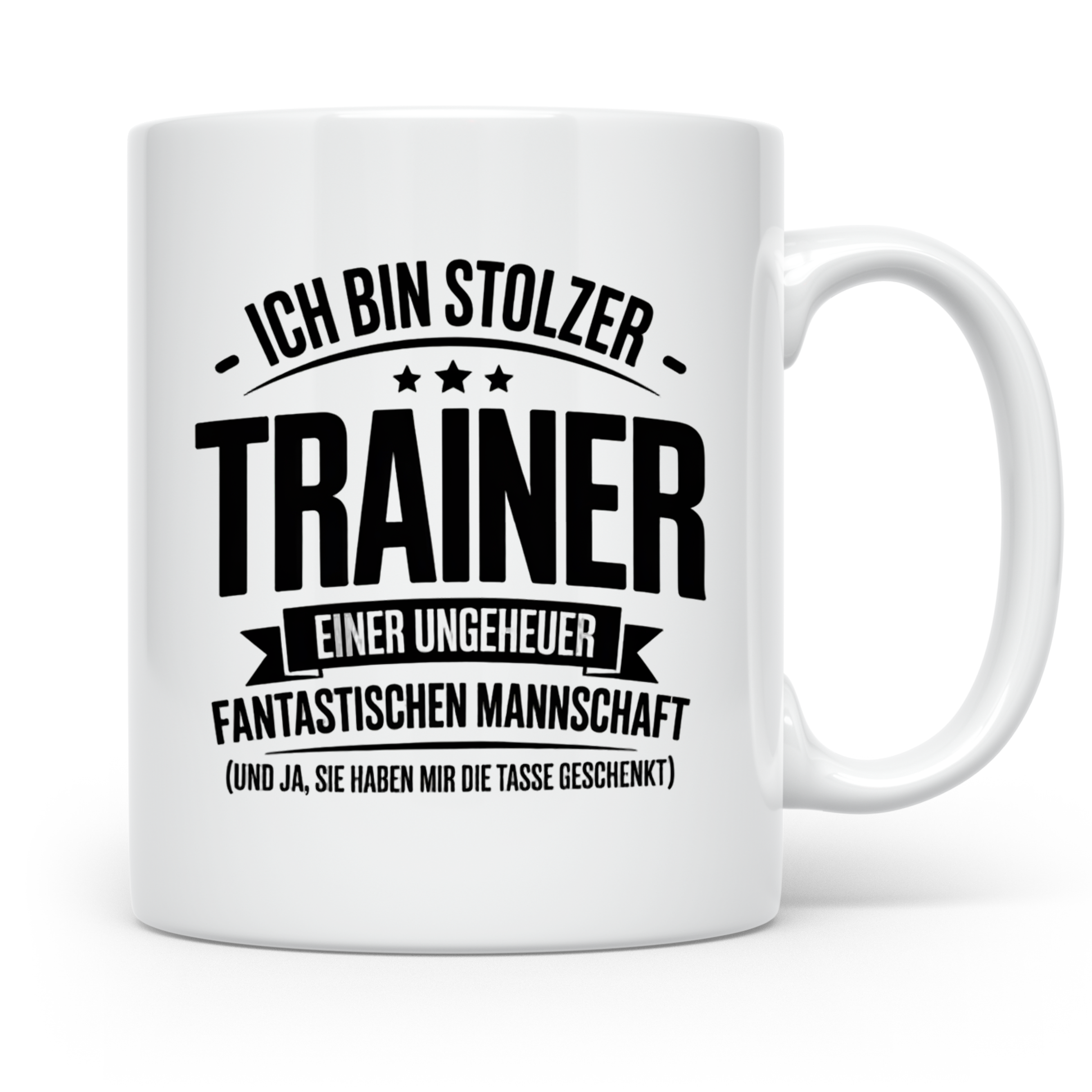 Trainer Tasse - Stolzer Coach, Mannschaft Geschenkidee, Best – Weiß [farbe:weiß]