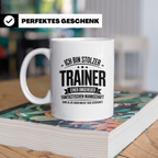 Trainer Tasse - Stolzer Coach, Mannschaft Geschenkidee, Best – Weiß [farbe:weiß]