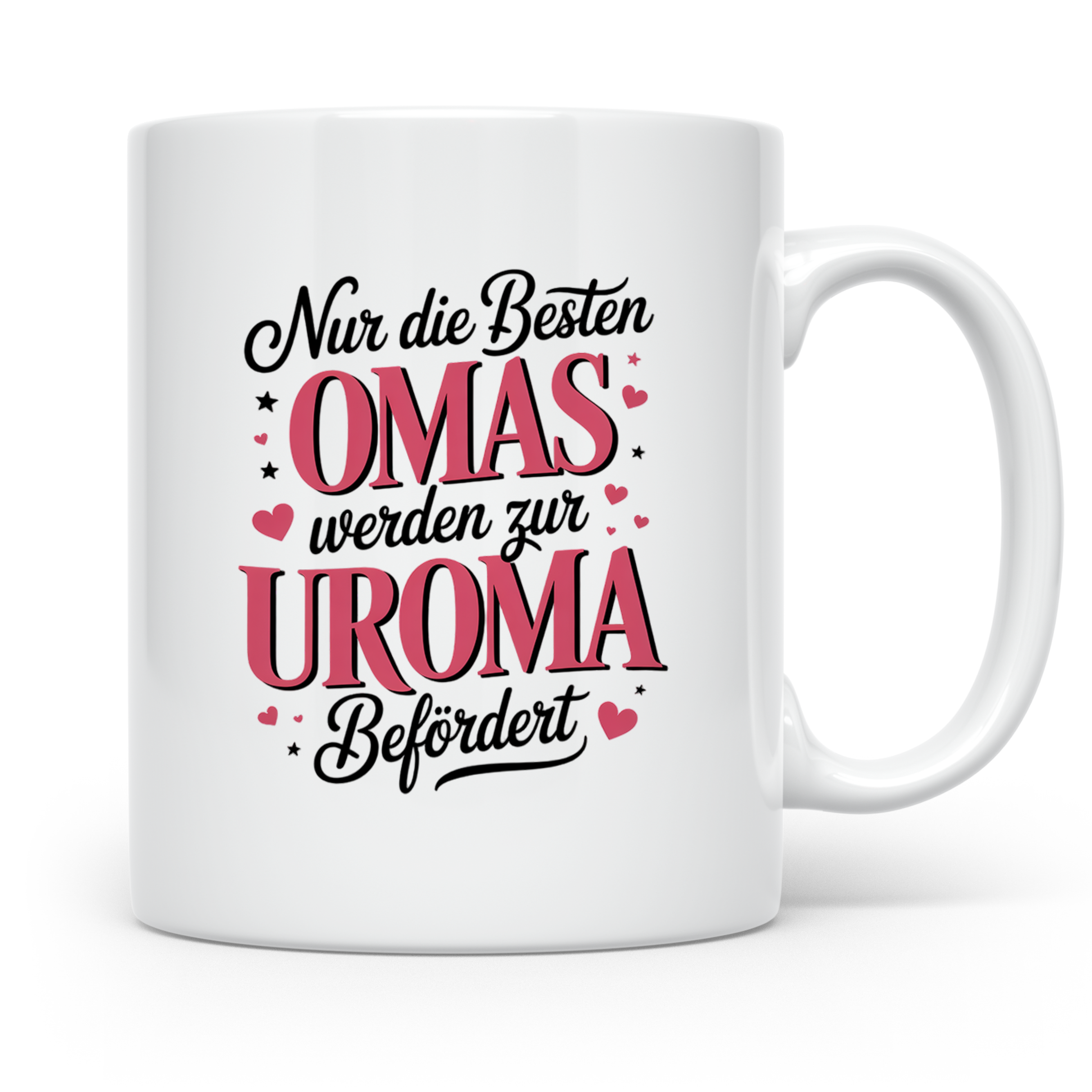 Uroma Tasse - Nur die besten Omas werden zur Uroma befördert – Weiß [farbe:weiß]
