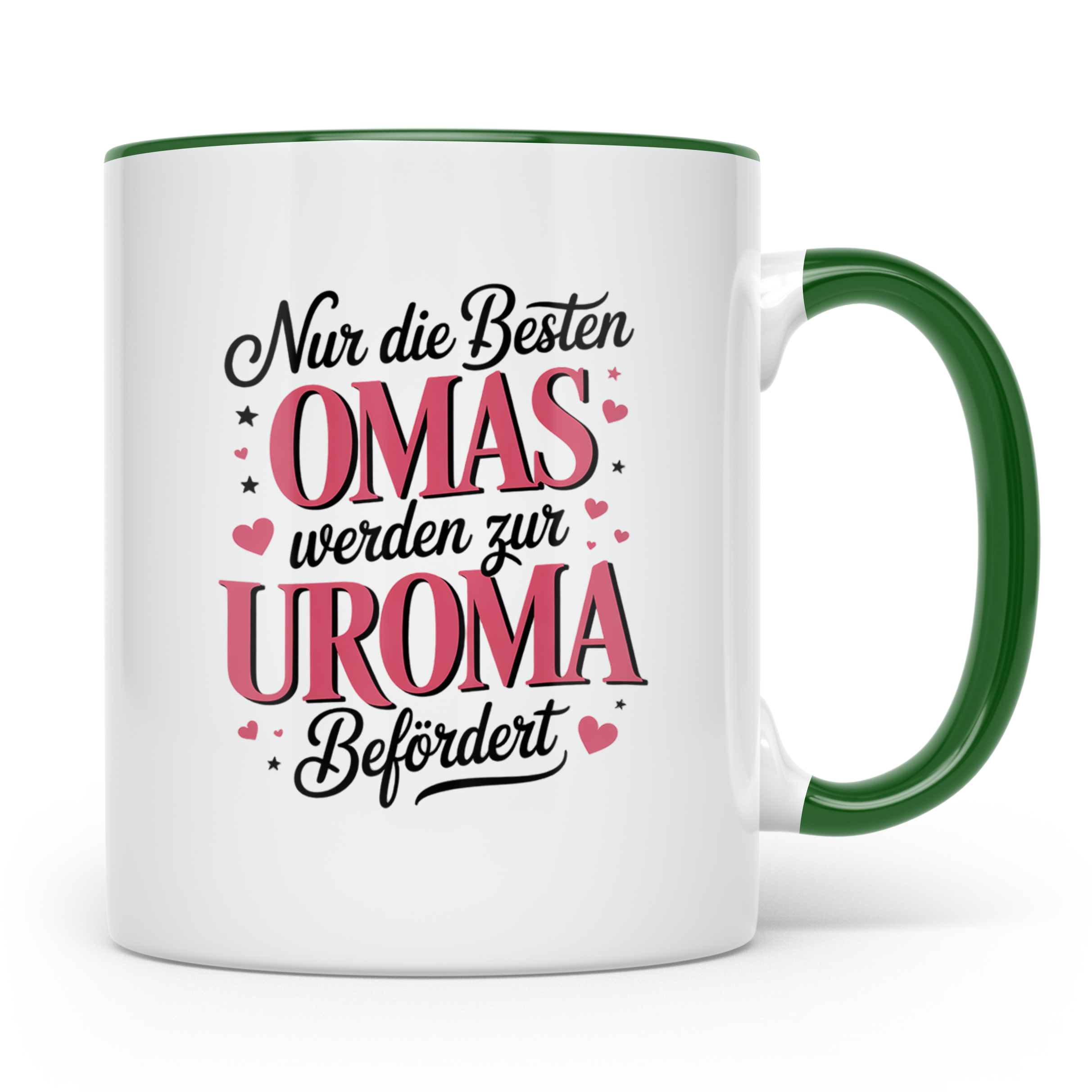 Uroma Tasse - Nur die besten Omas werden zur Uroma befördert – Grün [farbe:grün]