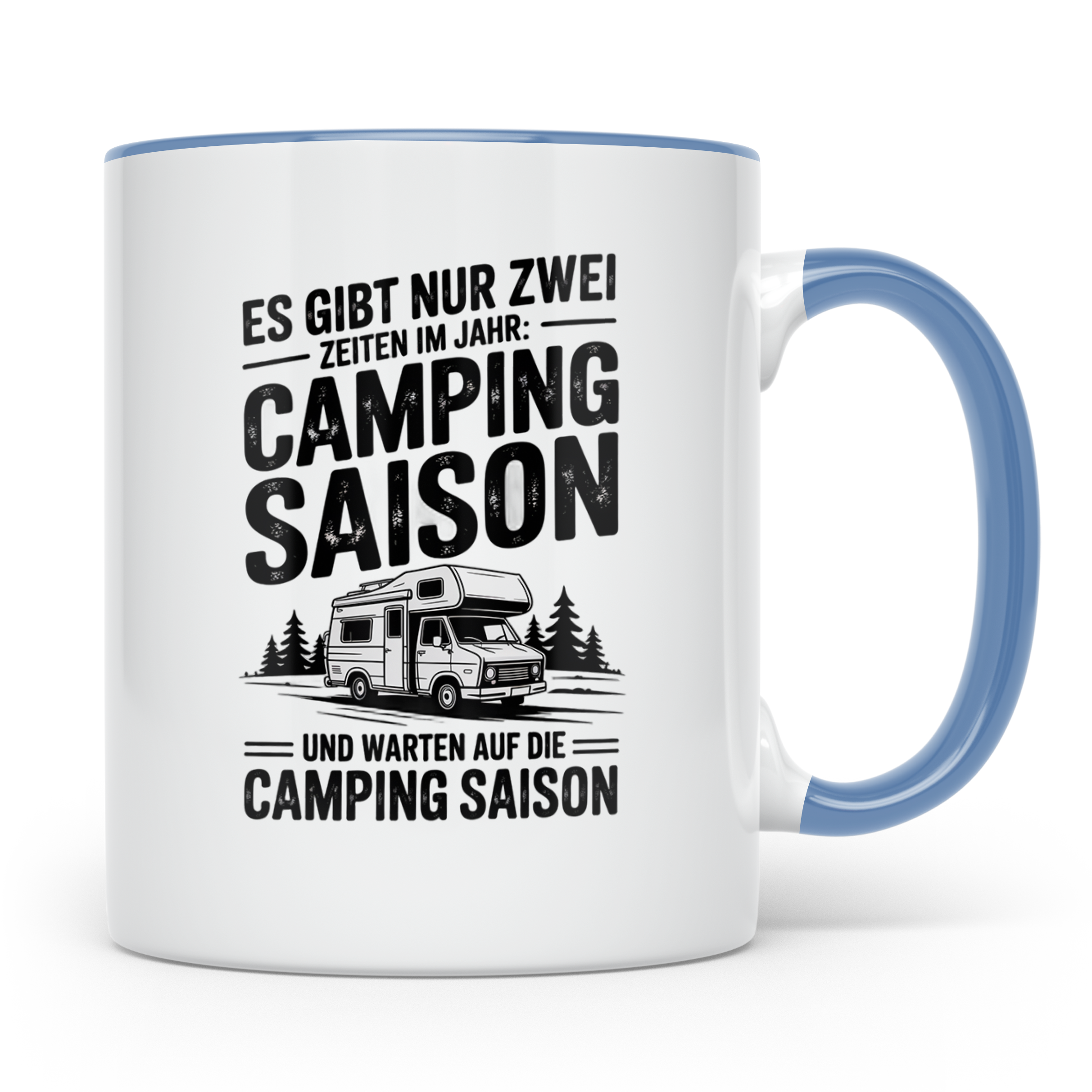 Camping Saison Tasse - Wohnmobil Camper Van Geschenkidee für – Blau [farbe:blau]