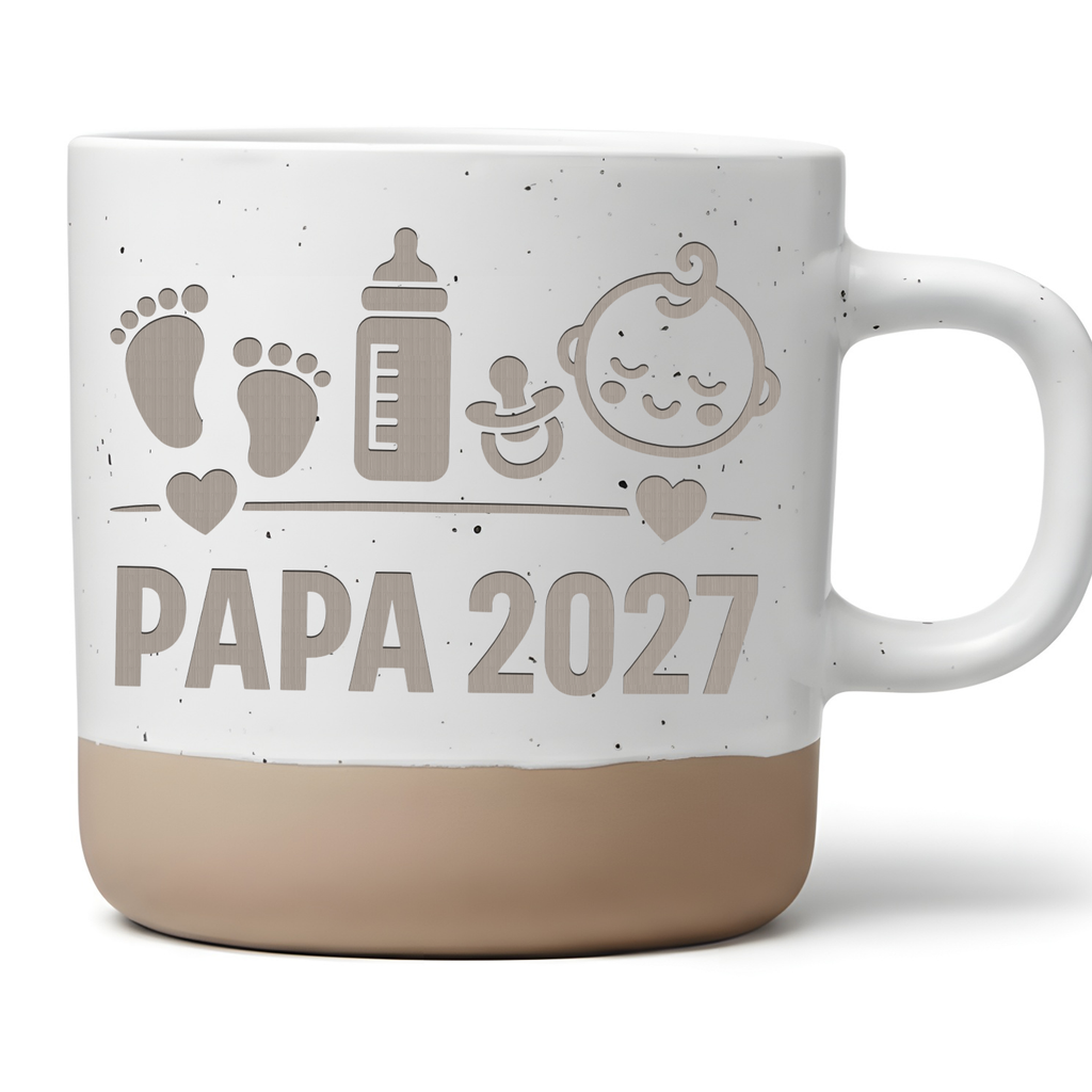 Papa 2027 Tasse Geschenk für werdende Väter Kaffeetasse Schwangerschaf – Bild 1
