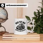 Traktor Tasse - Der tut nix, der will nur häckseln - Landwir – Weiß [farbe:weiß]