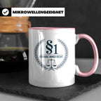 Anwalt Tasse - Ich habe immer Recht Paragraph Jura Geschenki – Rosa [farbe:rosa]
