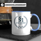 Anwalt Tasse - Ich habe immer Recht Paragraph Jura Geschenki – Blau [farbe:blau]