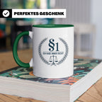 Anwalt Tasse - Ich habe immer Recht Paragraph Jura Geschenki – Grün [farbe:grün]