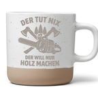 Holzfäller Tasse Lustig Geschenk für Männer Kaffeetasse Motorsäge Bech – Bild 1