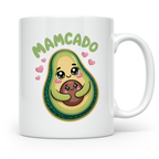 Mamcado Tasse - Avocado Mutter und Baby - Lustiges Mama Gesc – Weiß [farbe:weiß]