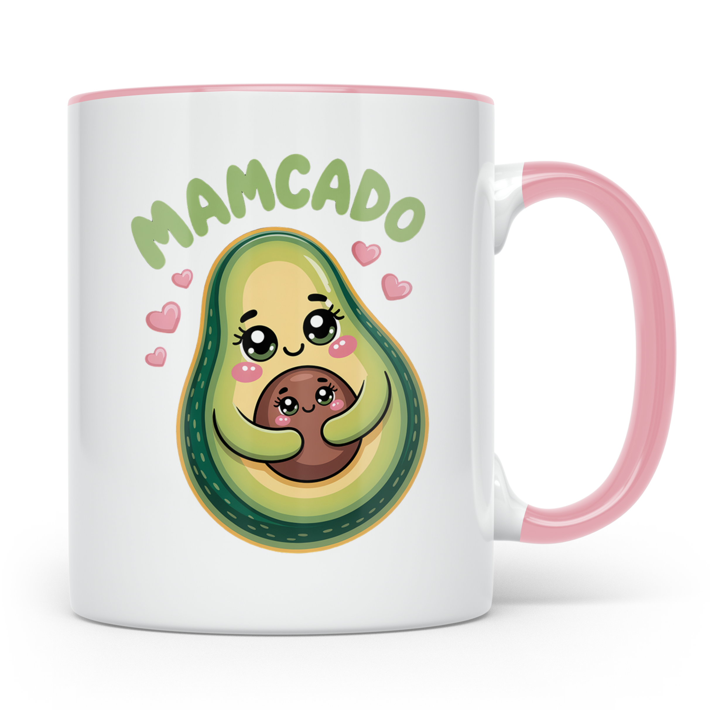 Mamcado Tasse - Avocado Mutter und Baby - Lustiges Mama Gesc – Rosa [farbe:rosa]