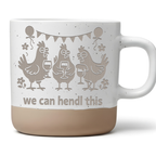 We can hendl this Tasse Lustiges Hühner Geschenk Kaffeetasse Wortspiel – Bild 1