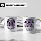 Dart Tasse Frau - Unterschätze Niemals Dartspielerin! Dartbo – Weiß [farbe:weiß]