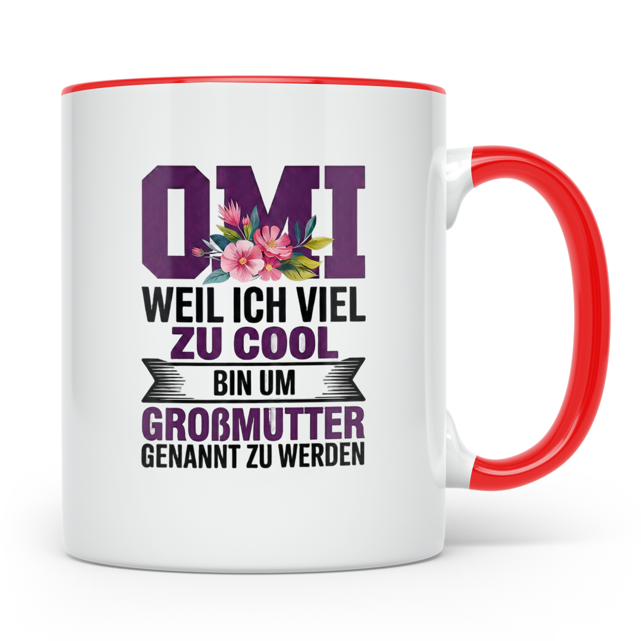 Omi Tasse - Weil ich zu cool bin um Großmutter genannt zu we – Rot [farbe:rot]
