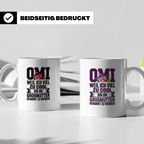 Omi Tasse - Weil ich zu cool bin um Großmutter genannt zu we – Weiß [farbe:weiß]