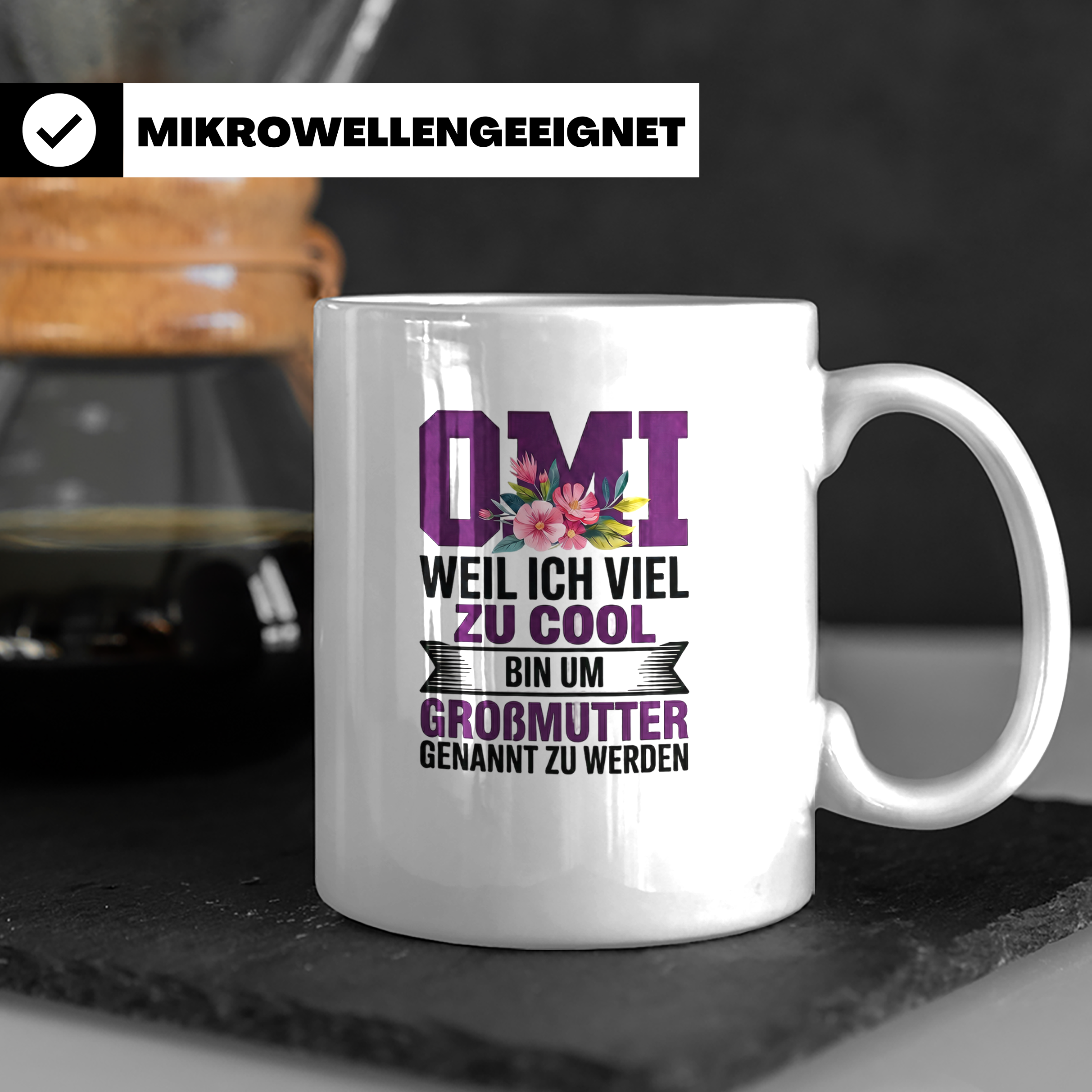 Omi Tasse - Weil ich zu cool bin um Großmutter genannt zu we – Weiß [farbe:weiß]