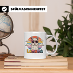 Lama Mama Tasse - Alpaka Muttertagsgeschenk mit Sonnenbrille – Weiß [farbe:weiß]