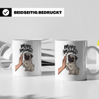 Mops Mama Tasse - Pug Dog Mom Geschenkidee für Hunde Liebhab – Weiß [farbe:weiß]
