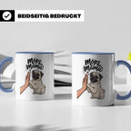 Mops Mama Tasse - Pug Dog Mom Geschenkidee für Hunde Liebhab – Blau [farbe:blau]
