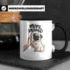 Mops Mama Tasse - Pug Dog Mom Geschenkidee für Hunde Liebhab – Schwarz [farbe:schwarz]