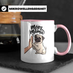 Mops Mama Tasse - Pug Dog Mom Geschenkidee für Hunde Liebhab – Rosa [farbe:rosa]