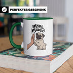 Mops Mama Tasse - Pug Dog Mom Geschenkidee für Hunde Liebhab – Grün [farbe:grün]