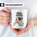 Mops Mama Tasse - Pug Dog Mom Geschenkidee für Hunde Liebhab – Weiß [farbe:weiß]