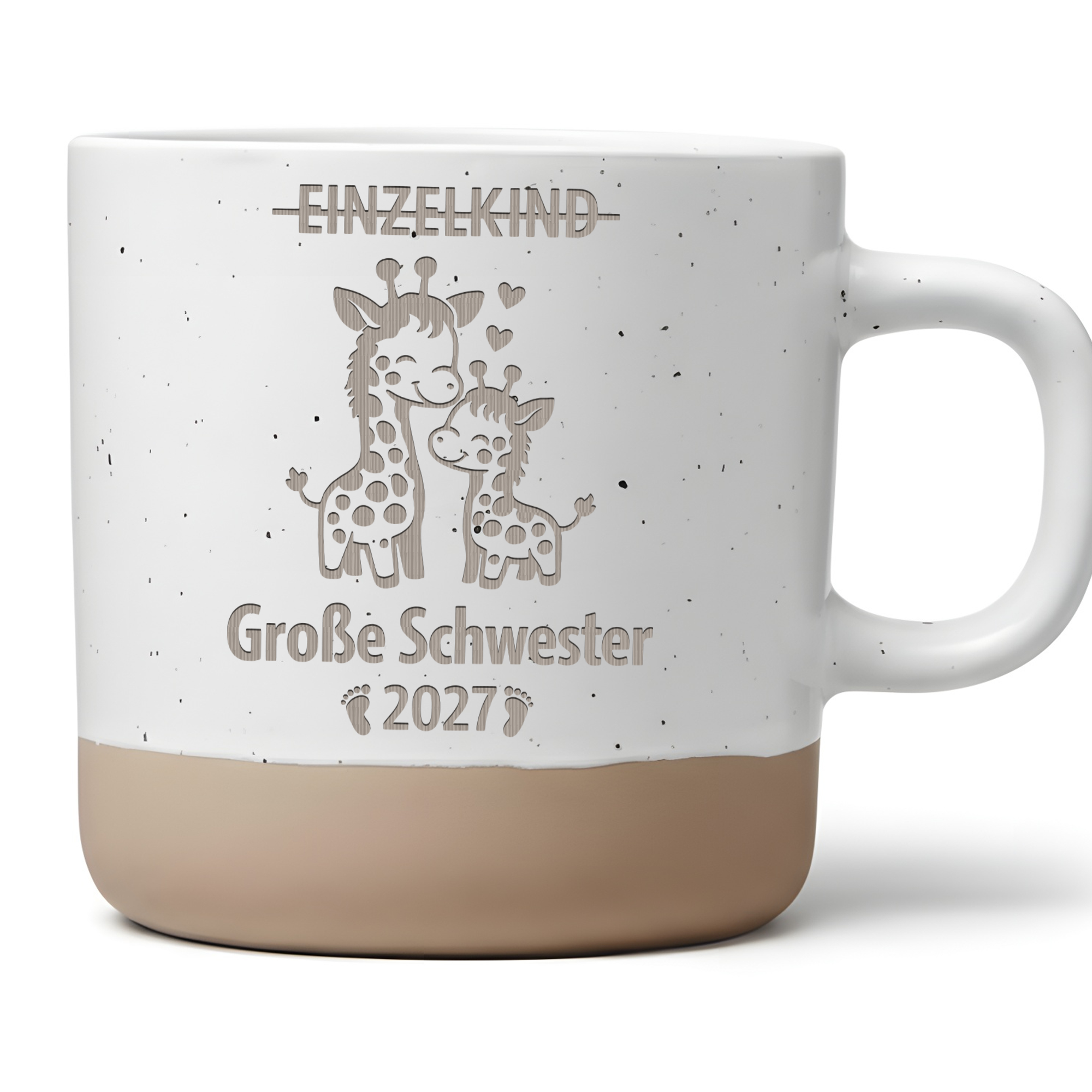 Große Schwester 2027 Tasse Geschwister Geschenk Kaffeetasse Einzelkind – Bild 1