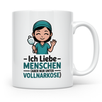 Anästhesie Tasse - Ich Liebe Menschen, Aber Nur Unter Vollna – Weiß [farbe:weiß]