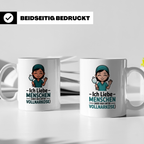Anästhesie Tasse - Ich Liebe Menschen, Aber Nur Unter Vollna – Weiß [farbe:weiß]