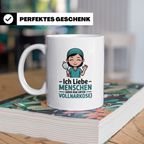 Anästhesie Tasse - Ich Liebe Menschen, Aber Nur Unter Vollna – Weiß [farbe:weiß]