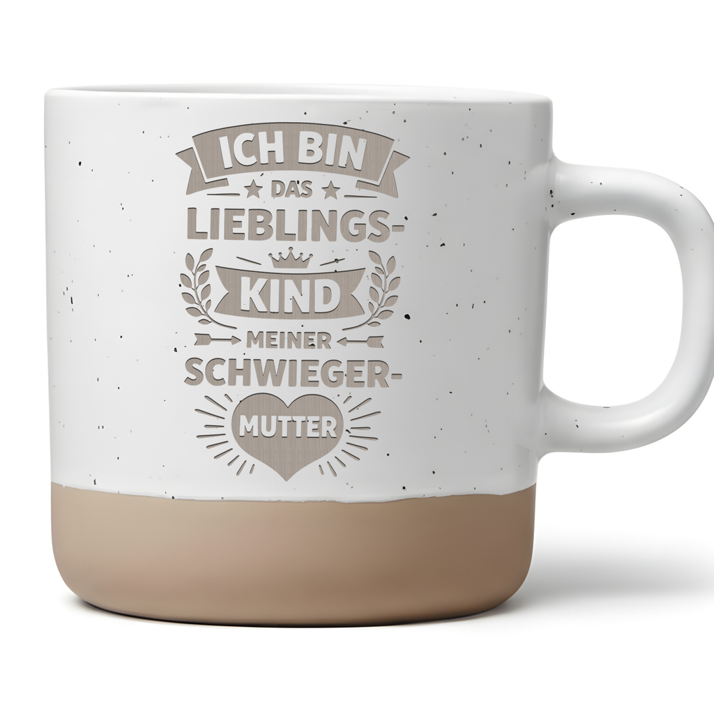 Tasse Lieblingskind Schwiegermutter, Lustiges Geschenk für Schwiegerto – Bild 1