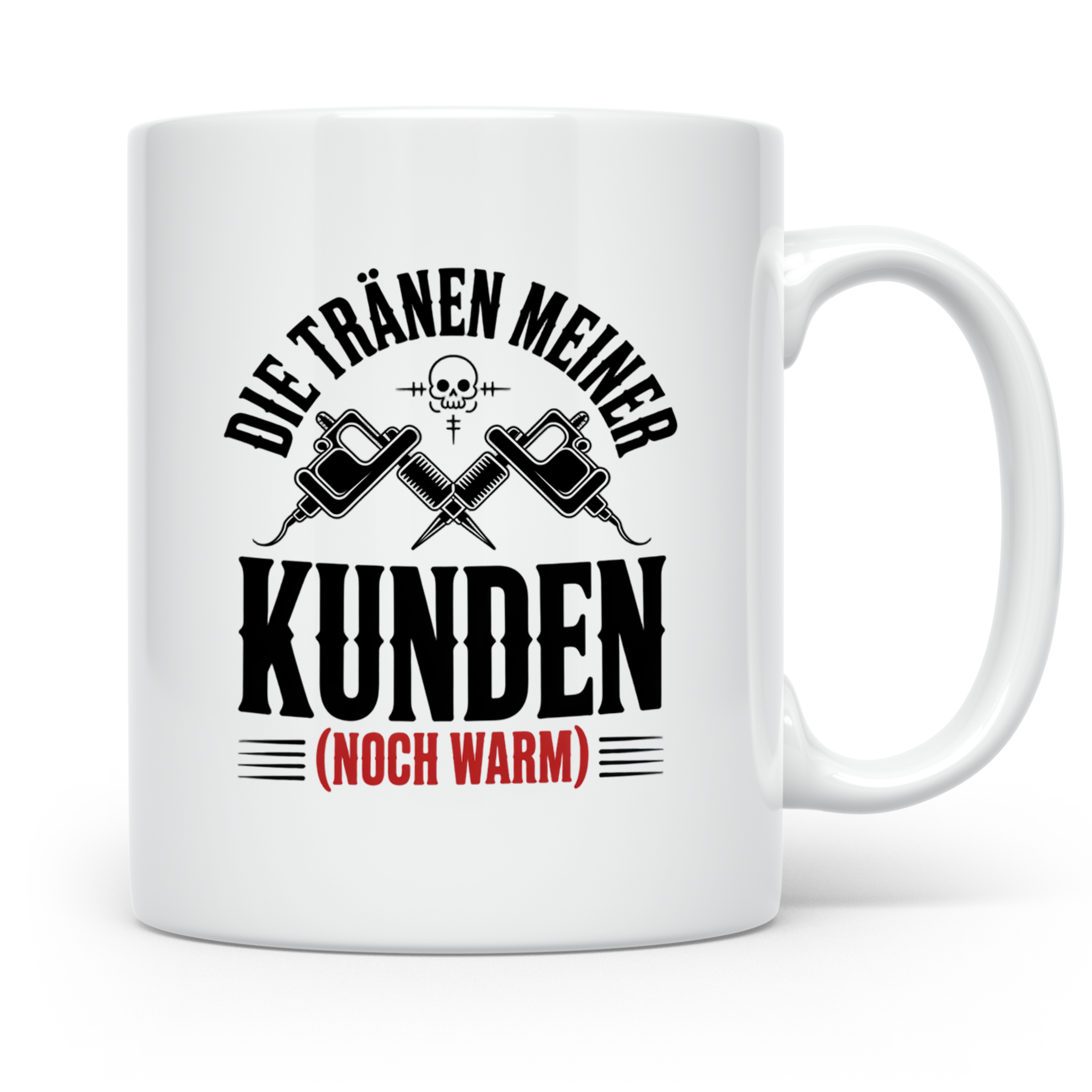 Tattoo-Meister Tasse - Kunden-Verwöhner, Coole Tätowierer Ge – Weiß [farbe:weiß]