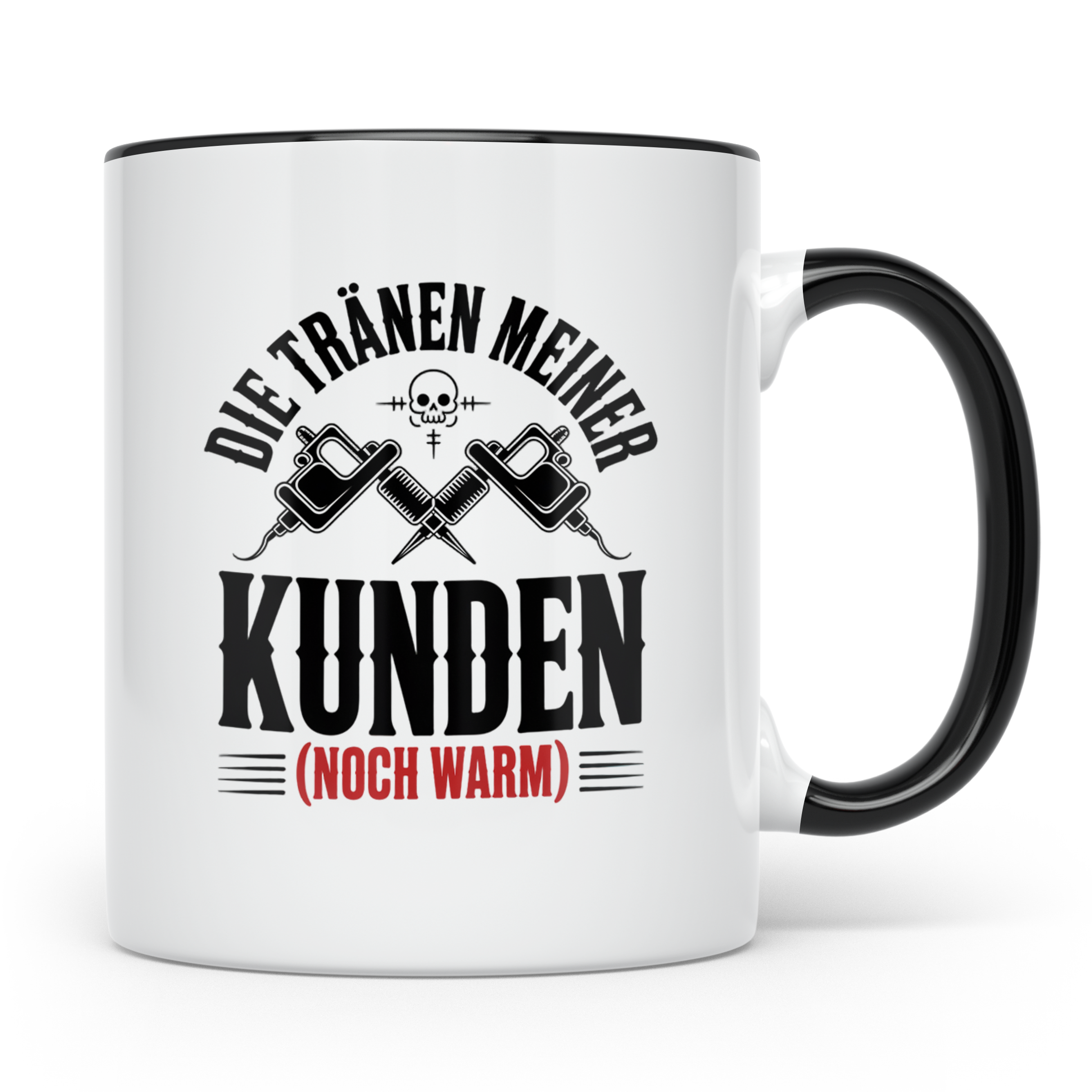 Tattoo-Meister Tasse - Kunden-Verwöhner, Coole Tätowierer Ge – Schwarz [farbe:schwarz]