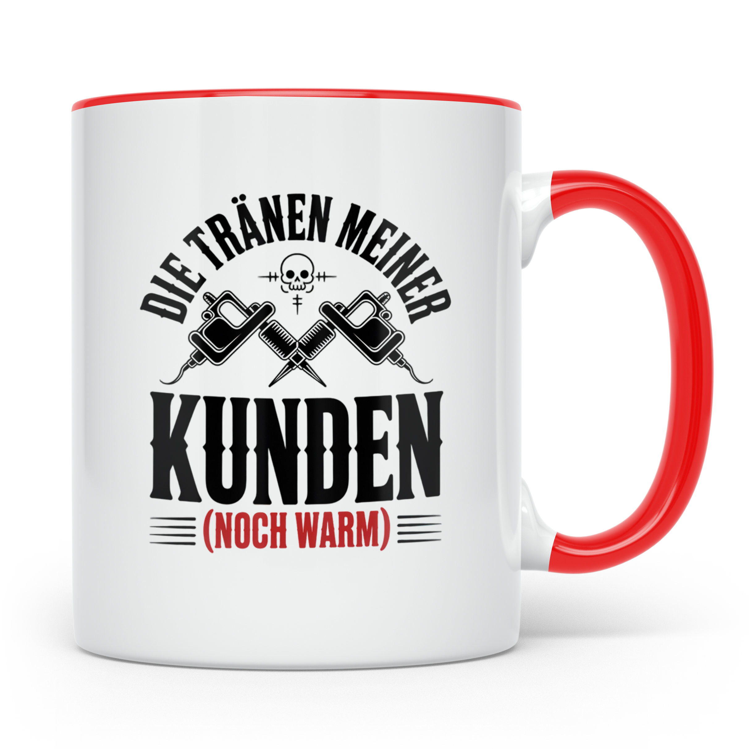 Tattoo-Meister Tasse - Kunden-Verwöhner, Coole Tätowierer Ge – Rot [farbe:rot]