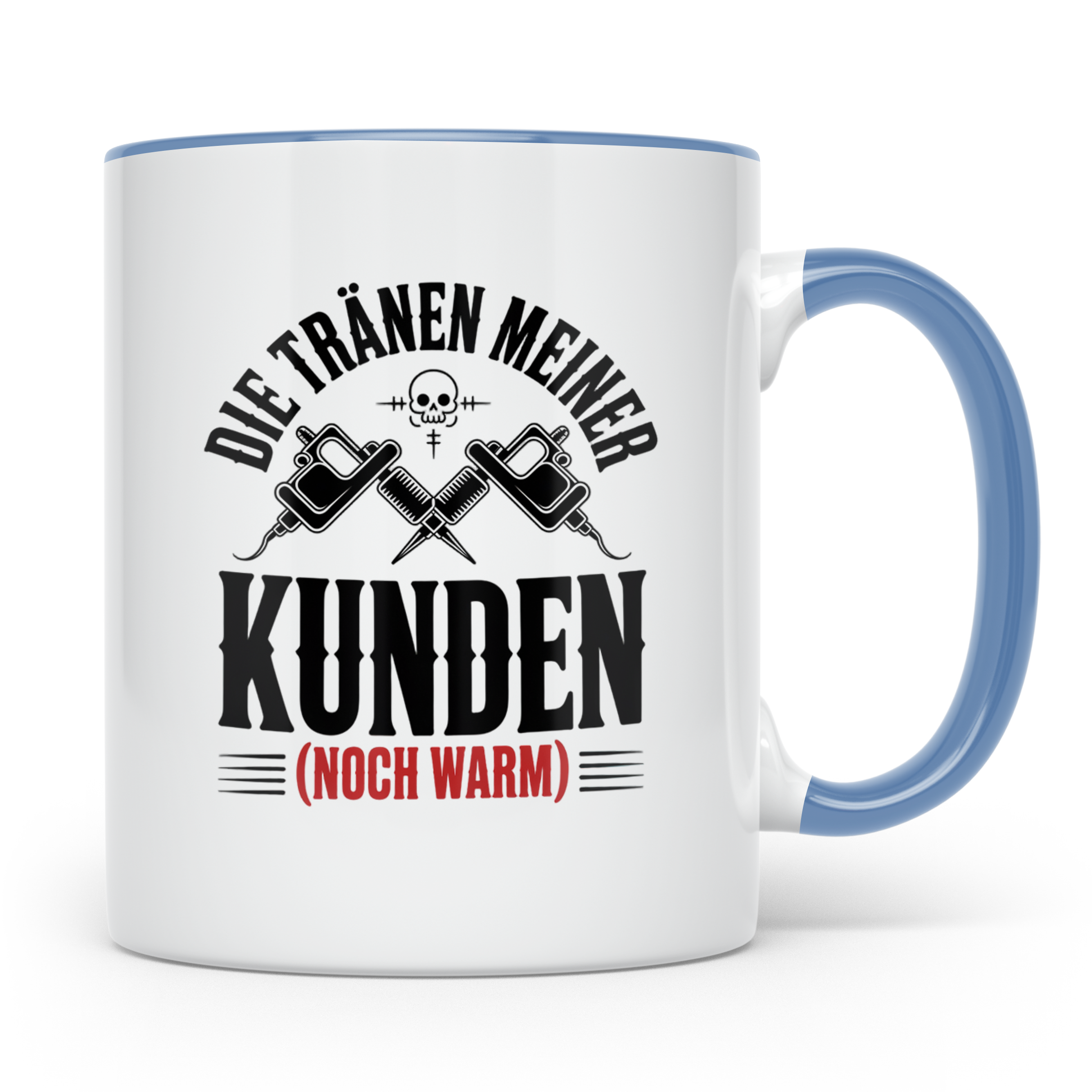 Tattoo-Meister Tasse - Kunden-Verwöhner, Coole Tätowierer Ge – Blau [farbe:blau]