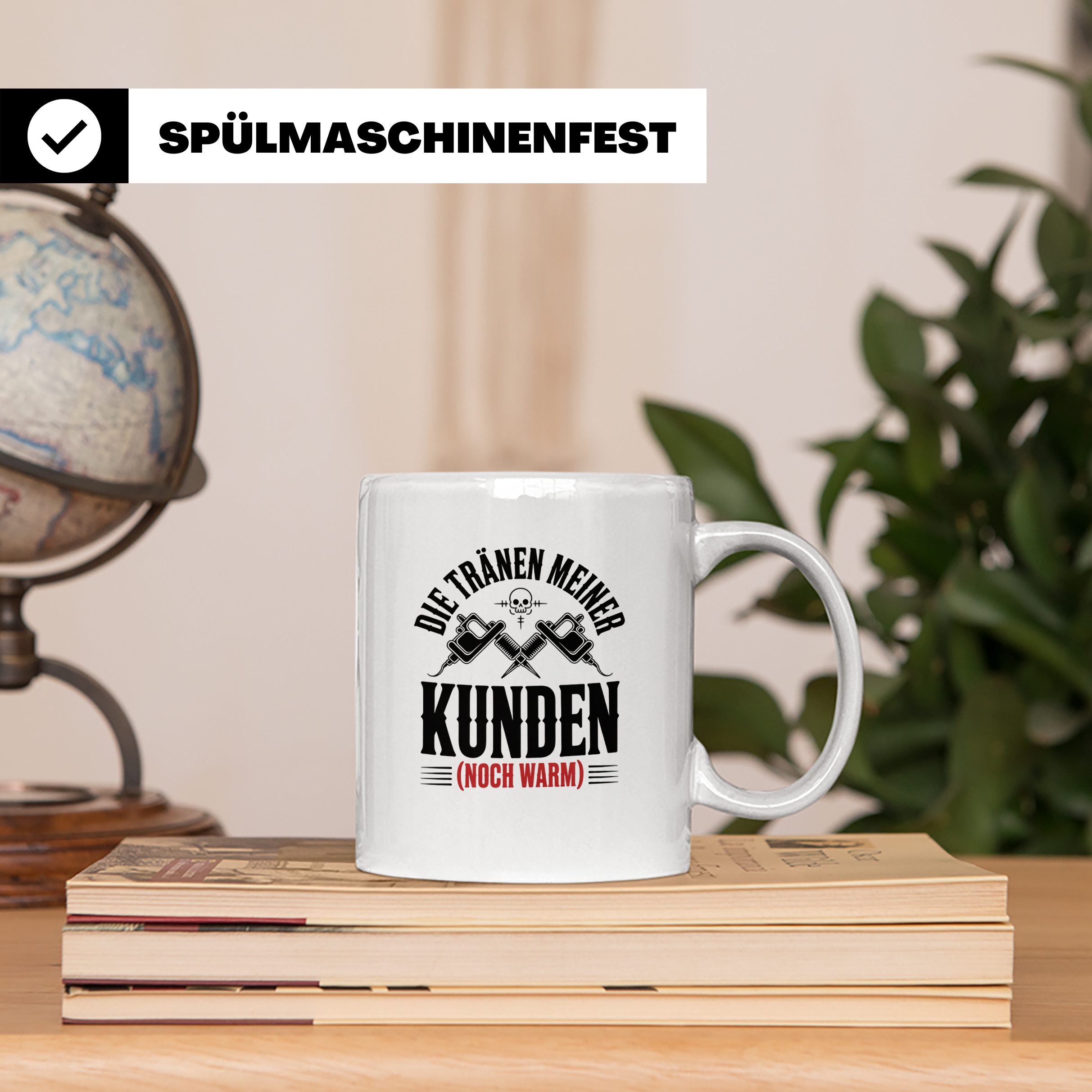 Tattoo-Meister Tasse - Kunden-Verwöhner, Coole Tätowierer Ge – Weiß [farbe:weiß]
