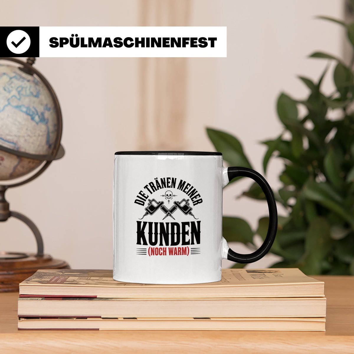 Tattoo-Meister Tasse - Kunden-Verwöhner, Coole Tätowierer Ge – Schwarz [farbe:schwarz]