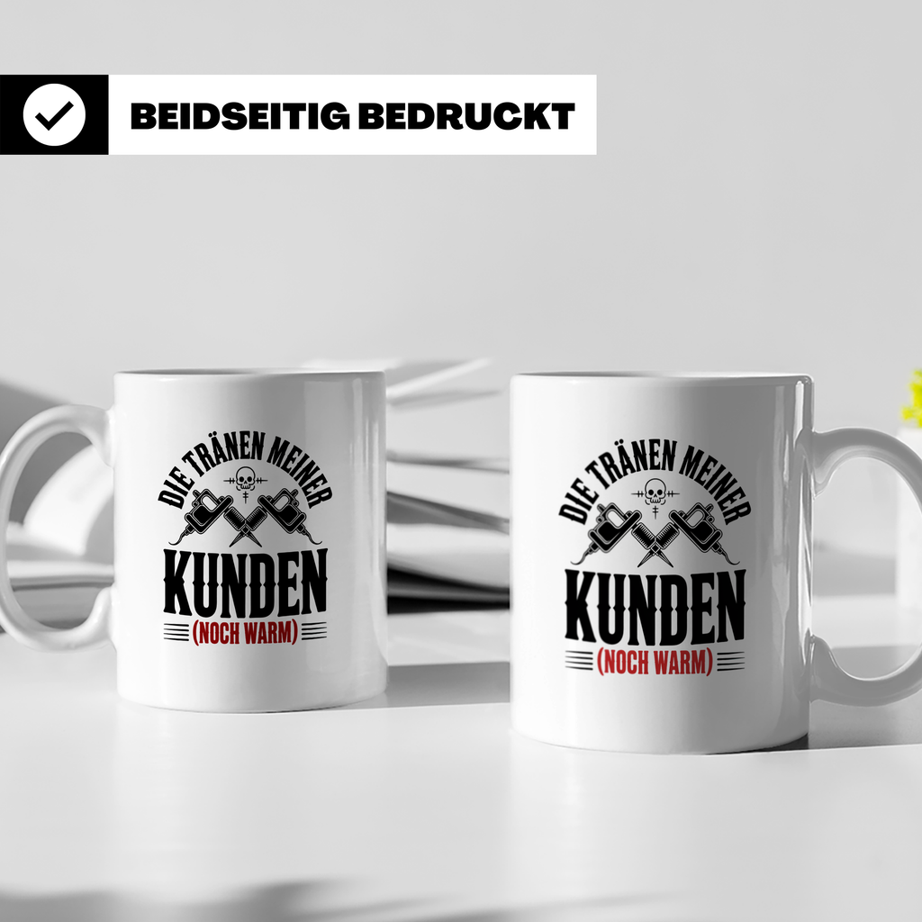 Tattoo-Meister Tasse - Kunden-Verwöhner, Coole Tätowierer Ge – Weiß [farbe:weiß]