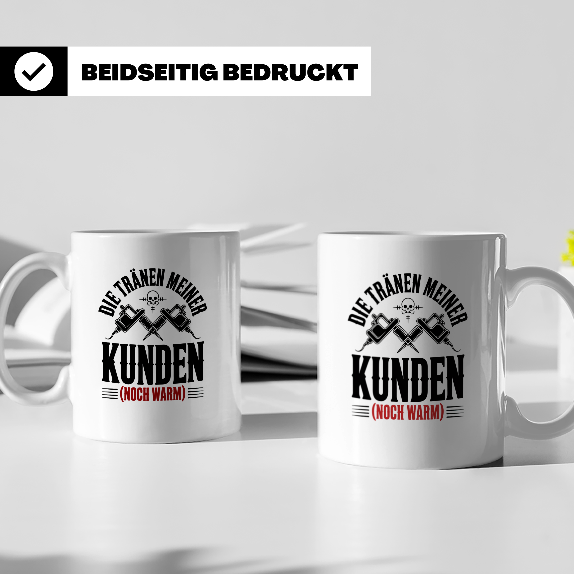 Tattoo-Meister Tasse - Kunden-Verwöhner, Coole Tätowierer Ge – Weiß [farbe:weiß]